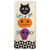 Set of 2 Black and White Halloween Themed Rectangular Dishtowel 28"