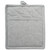 Set of 2 Gray Rectangular Chambray Potholders with Loop 9”