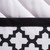 Set of 2 Black and White Quilted Lattice Potholders with Loop 9”
