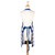 32” Navy Blue and White Buffalo Checked Adjustable Chef’s Apron with Pocket