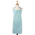 32" Aqua Blue Chambray Chef Kitchen Apron with Pocket and Extra Long Ties