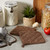 Set of 3 Brown and Silver Colored Square Potholders with Loop 7”