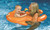 Inflatable Orange Goldfish Baby Seat Pool Float - 39.5 Inch