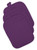 Set of 3 Eggplant Purple Quilted Pattern Square Potholders with Loop 9”