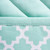 Set of 2 Aqua Blue Quilted Lattice Potholders with Loop 9”