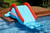 Inflatable Blue Super Swimming Pool Slide , 17-Inch