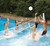 White Pool Jam Basketball and Volleyball Swimming Pool Water Sports Combo Game