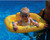 22" Inflatable Yellow Baby Buoy Swimming Pool Float