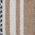 4' x 5' Black, Brown, and White Striped Rectangular Woven Throw
