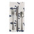 Set of 6 White and Navy Blue Anchors Away Design Napkin, 20"