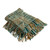 4' x 5' Teal Blue and Orange Variegated Rectangular Woven Throw