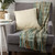 4' x 5' Teal Blue and Orange Variegated Rectangular Woven Throw