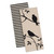 Set of 2 Black and Beige Rectangular Absorbent Dishtowel, 28"
