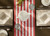 72" Red and White Striped Rectangular Table Runner