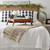 4' x 5' Beige and White Rectangular Home Essentials Woven Throw with Fringe