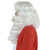 White Santa Wig and Beard Halloween Costume Accessory Set- One Size Fits Most