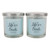 Set of 2 Tropical Fruit Scent Single-Wick Candle 3.5"