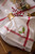 Set of 7 White With Embroidered Holly Leaf Table Runner 72"