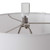 36" Silver Nickle Accent Indoor Table  Lamp