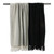 4' x 5' Black and White Rectangular Home Essentials Woven Throw with Fringe