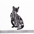 Set of 3 Assorted Rectangular Absorbent Dishtowel with Cat Design 28"
