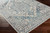 5.25' x 7.25' Denim and Beige Distressed Rectangular Area Throw Rug