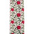 Set of 7 White, Red, and Green Christmas Table Runner, 72"
