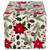 Set of 7 White, Red, and Green Christmas Table Runner, 72"