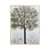 78.5" Black and Gold Trees on Fog Canvas Wooden Rectangular Unframed Wall Art Decoration