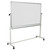 64.75” Reversible Mobile Cork Bulletin Board and White Board with Pen Tray