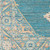 8' x 10' Beige and Blue Distressed Finish Hand Woven Rectangular Area Throw Rug