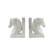 Set of 2 White Modern Style Horse Sculpted Bookends 7.5" - 33682791