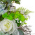 Hydrangea, Rose and Geranium Artificial Floral Spring Wreath, White and Blue - 24-Inch