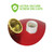 Snowball White and Green Holly Shatterproof Glitter Christmas Ball Ornament 8" (200mm)