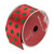 Shimmering Red and Green Polka Dot Christmas Wired Craft Ribbon 2.5" x 10 Yards