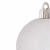 8ct White Snowball Shatterproof Glitter Christmas Ball Ornaments 3.25" (80mm)