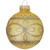 4ct Gold Lacy Design Matte Christmas Ball Ornaments 2.5" (67mm)