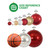 4ct Imperial Gold Shatterproof Christmas Ball Ornaments with Tangles 4.75" (120mm)