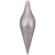 Silver Shatterproof Christmas Long Drop Ornament 12.5" (320mm)