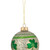 3" Mercury Glass Green Shamrock Irish Christmas Ornament