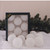 8ct White Frost Glass Christmas Ball Ornaments 2.5" (67mm)