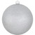 Silver Shatterproof Glitter Christmas Ball Ornament 8" (200mm)