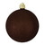 2ct Brown Shatterproof Glitter Christmas Ball Ornaments 6" (150mm)
