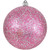 Cabernet and Silver Shatterproof Glitter Christmas Ball Ornament 8" (200mm)