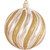 4ct Gilded Gold Shatterproof Swirled Glitter Christmas Ball Ornaments 4.75" (120mm)