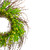 20-Inch Green and Yellow Flower Buds, Leaves and Twigs Artificial Floral Wreath