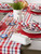 Set of 6 Red Round Indoor Braided Table Place mats 14.75”