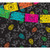 7' x 8' Black and Orange Skull Halloween Split Car Garage Door Banner