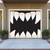 7' x 8' Black and White Scary Teeth Halloween Single Car Garage Door Banner
