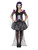 42" Purple and Black Day of the Dead Senorita Women Adult Halloween Costume - Medium